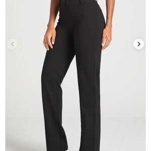 Betabrand Women's Black Straight Leg Pants Petite Large or size 12. Never worn.